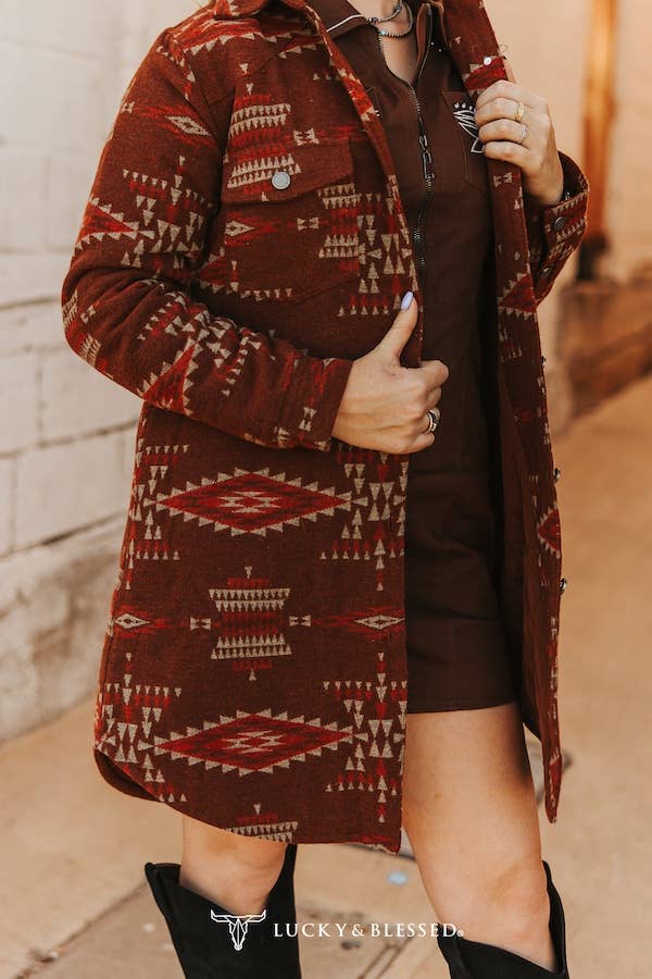 Black Orange Beige Button Down Quilted Lined Shacket