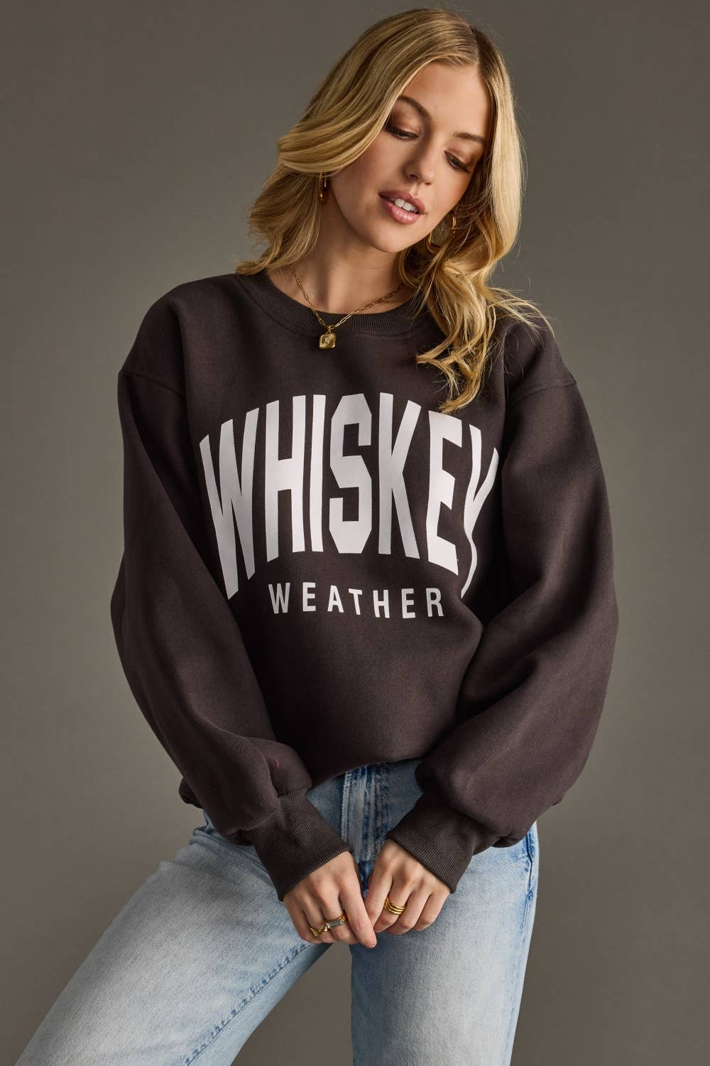 Charcoal Whiskey Weather Sweatshirt