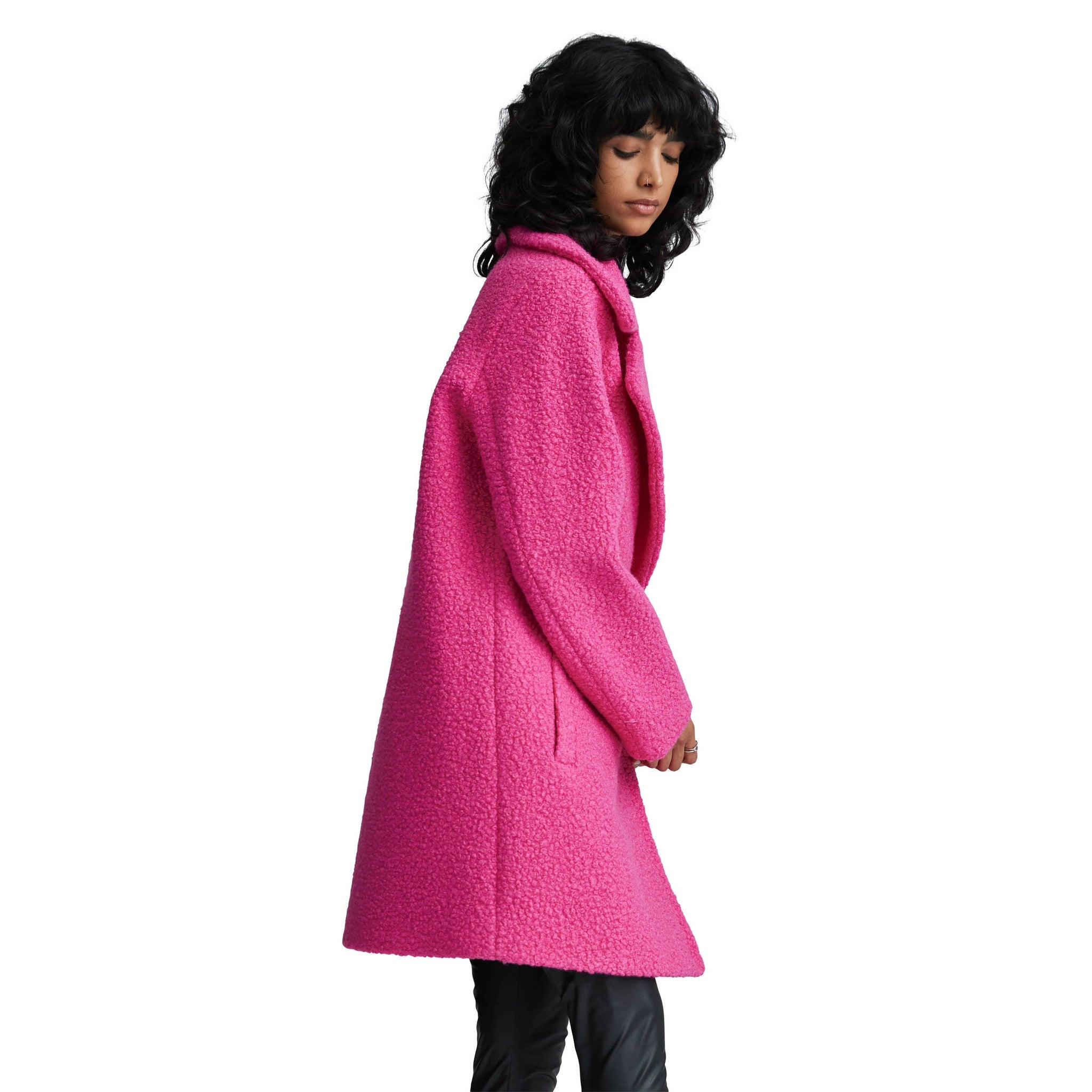 Y5052NVL - FLAT BOUCLE DB OVER COAT
: Fuchsia