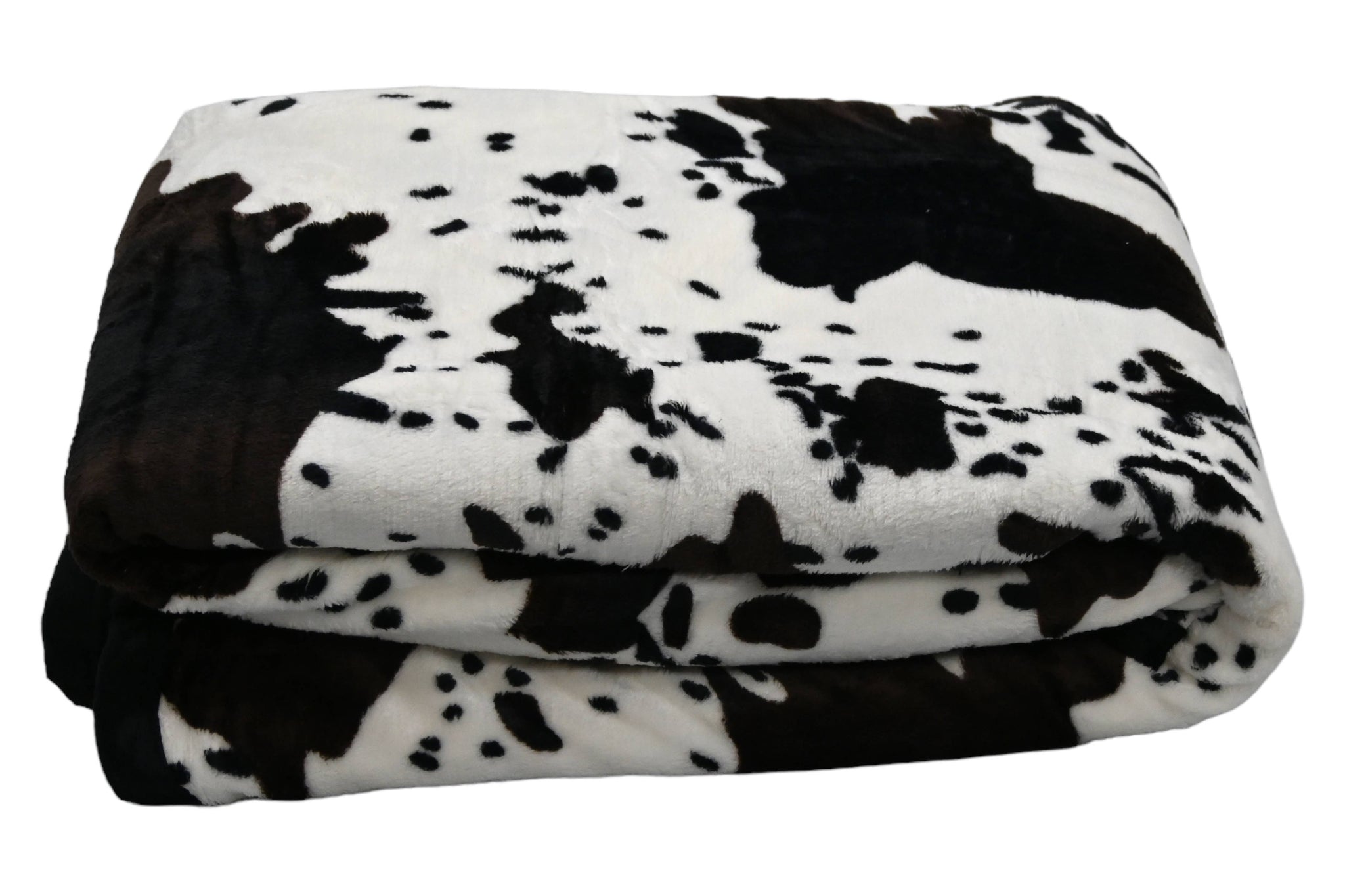 Plush Cow Hide Blanket Full Size Throw