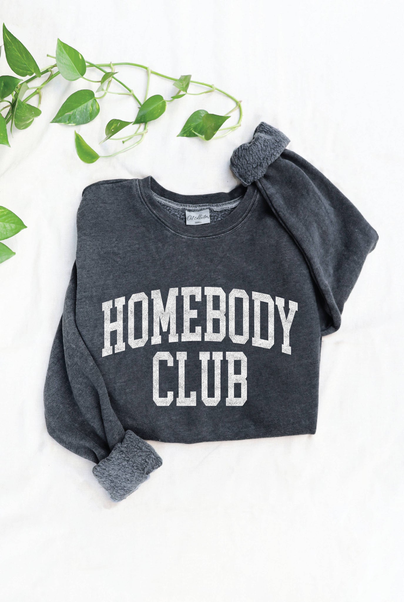 HOMEBODY CLUB Mineral Graphic Sweatshirt: VINTAGE BLACK