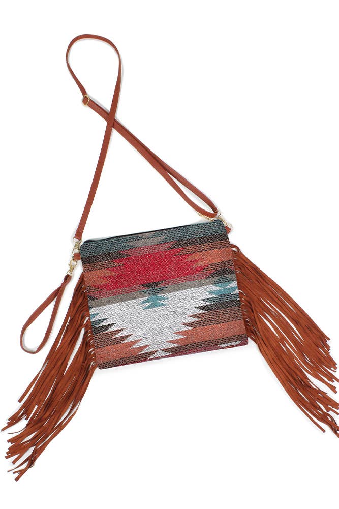 Western Crossbody Bag with Tassel