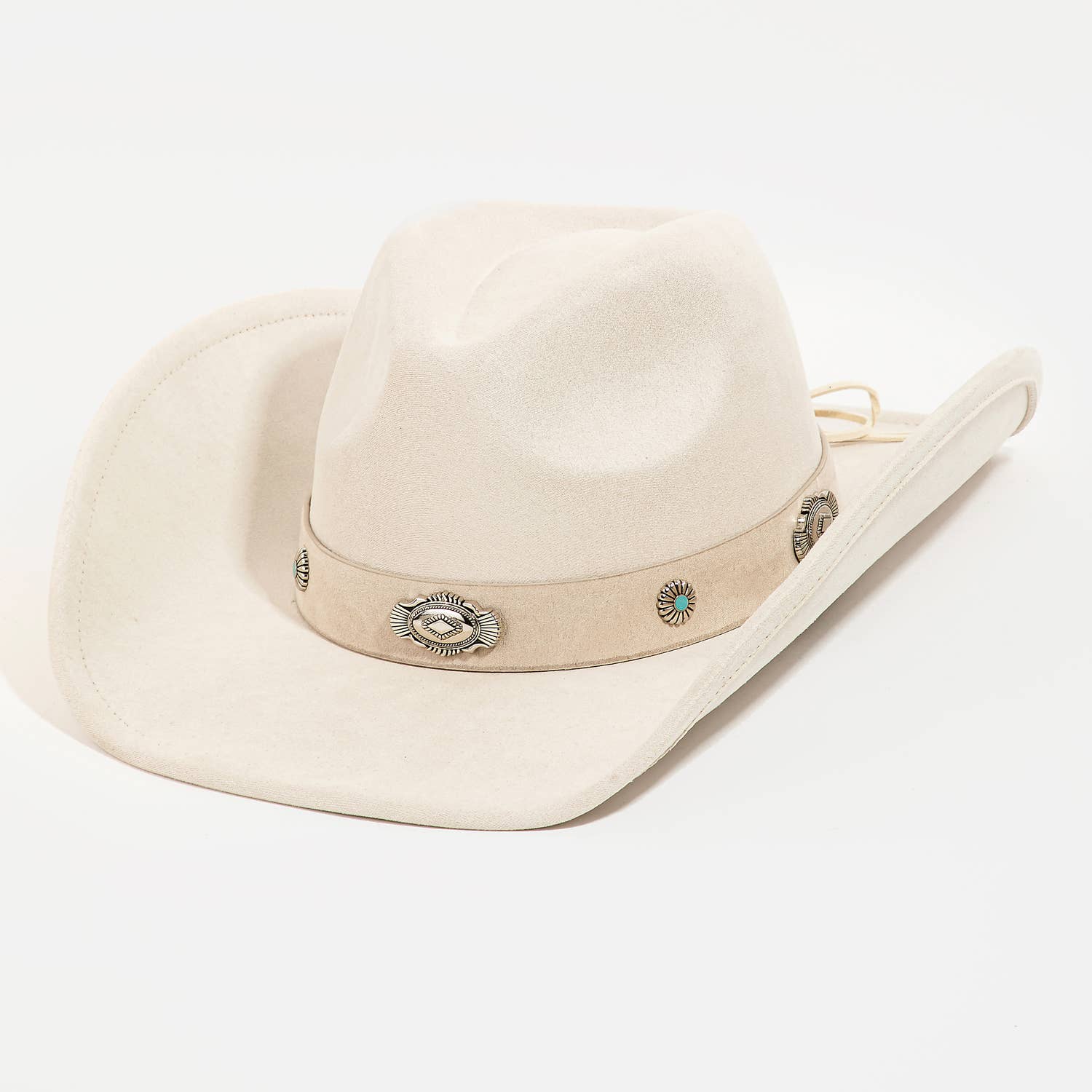 Western Disc Ribbon Bow Strap Cowboy Hat: