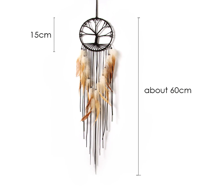 Tree of Life Dreams Catcher: Black
