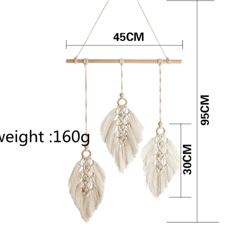 Leaf Macrame Wall Hanging: Style C