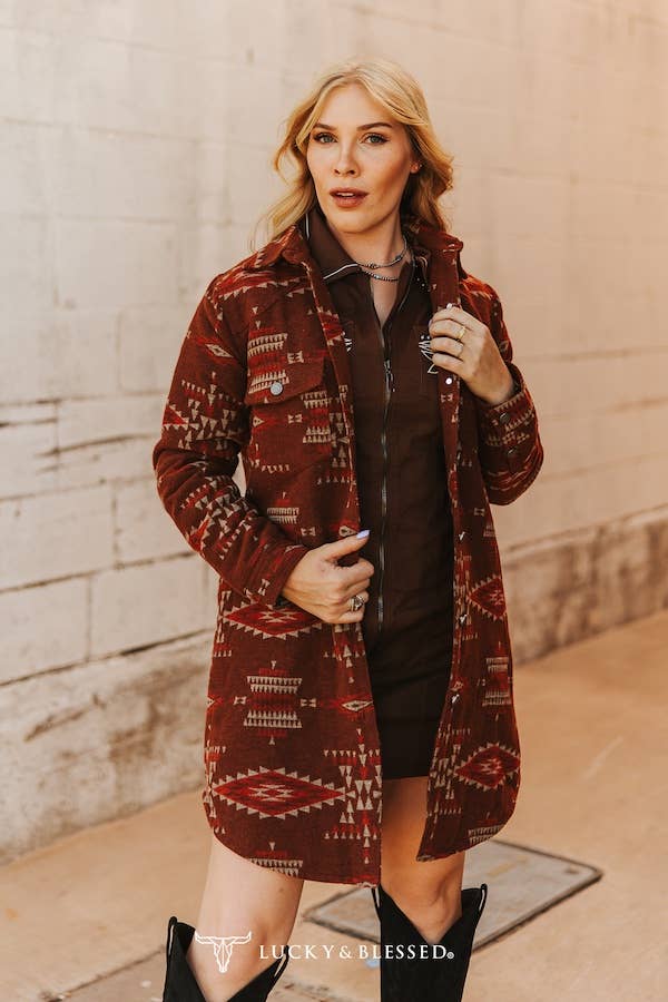 Black Orange Beige Button Down Quilted Lined Shacket