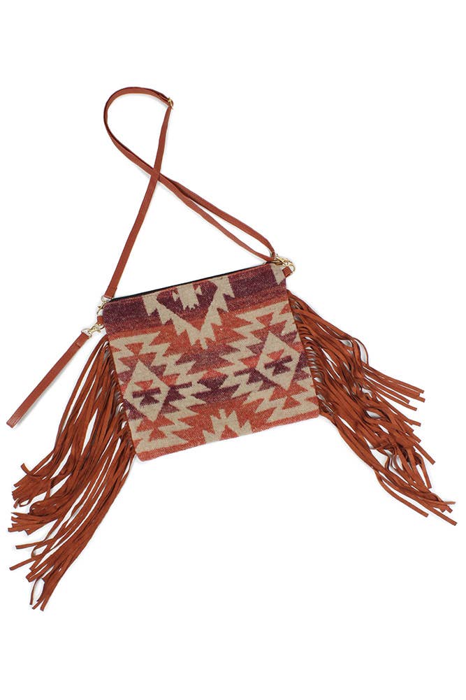 Western Crossbody Bag with Tassel