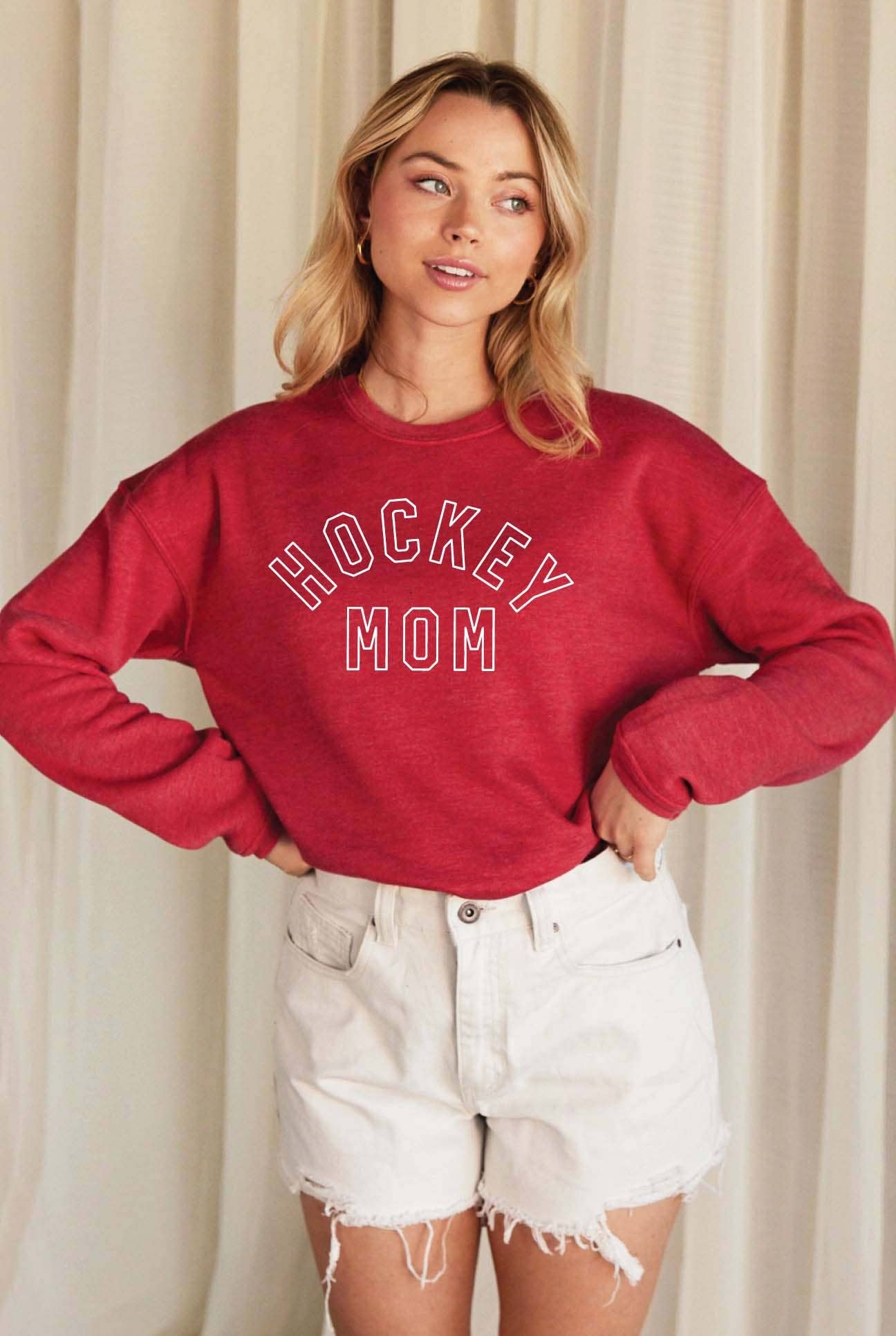 HOCKEY MOM Graphic Sweatshirt