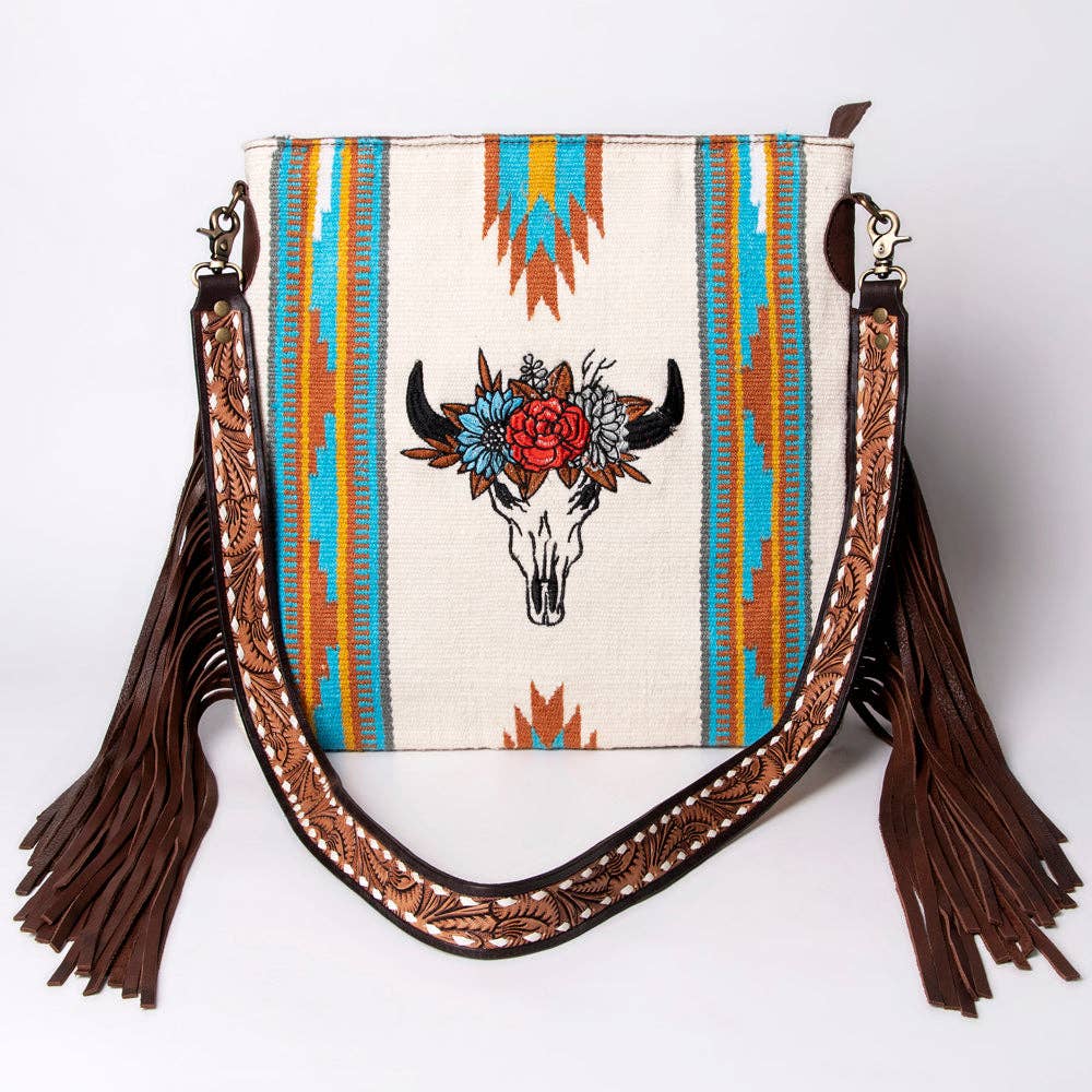 LC-ADBGA263 Messenger Genuine Western Leather Women Bag: ADBGA263B