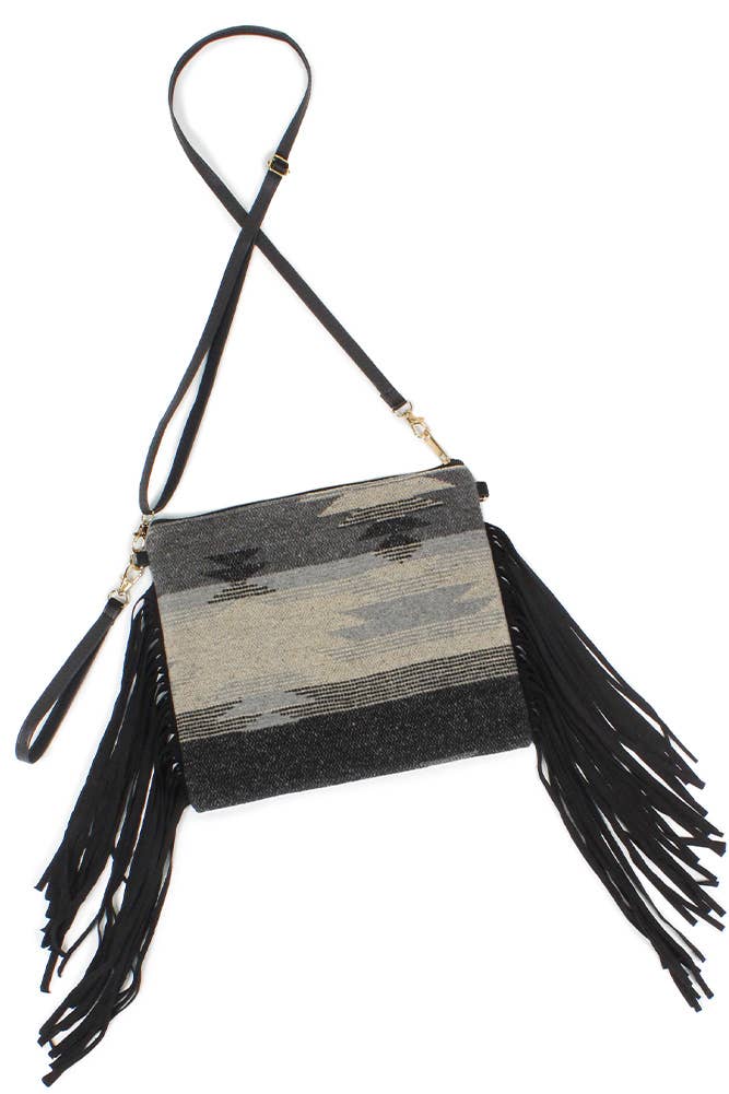 Western Crossbody Bag with Tassel