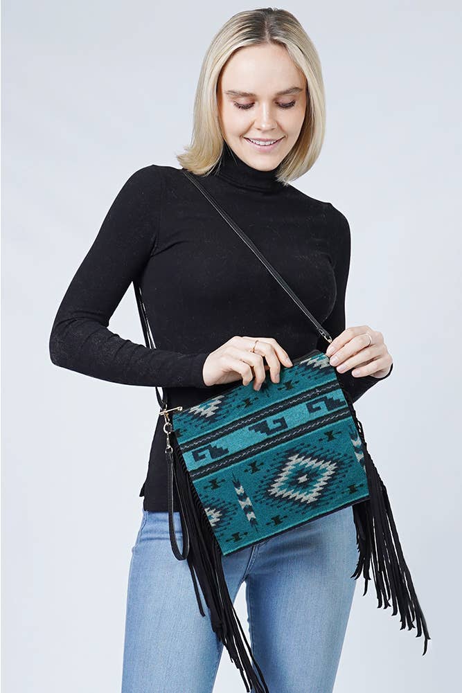 Western Crossbody Bag with Tassel