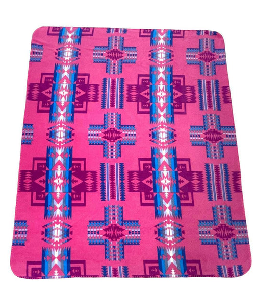 WTB1-APNKS - Aztec Fleece Throw Blanket Twin Size 50x 60