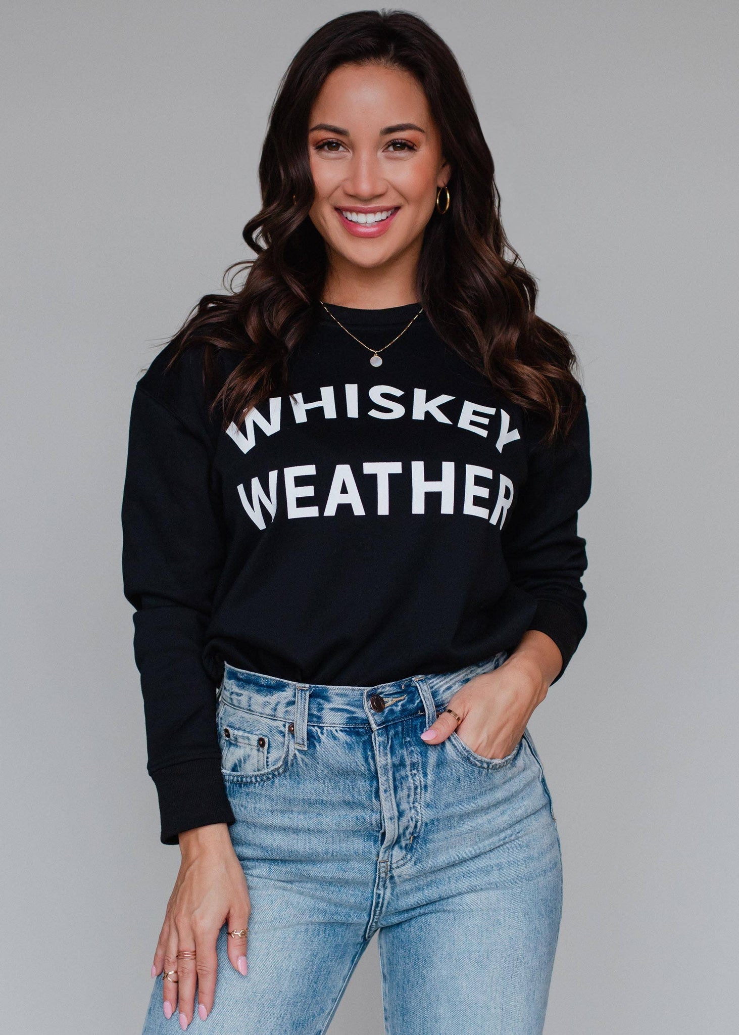 Black Whiskey Weather Sweatshirt