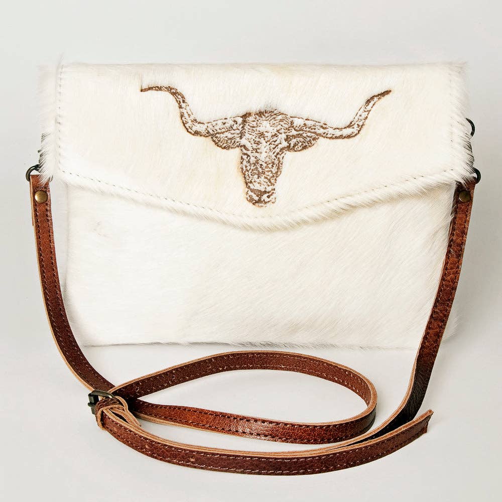 ADBGS178 Envelope Hair-On Genuine Western Leather Women Bag Sally: ADBGS178G