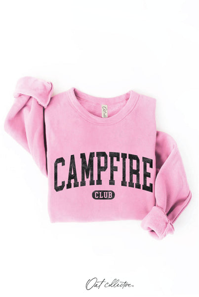 CAMPFIRE CLUB Graphic Sweatshirt  : BABY PINK