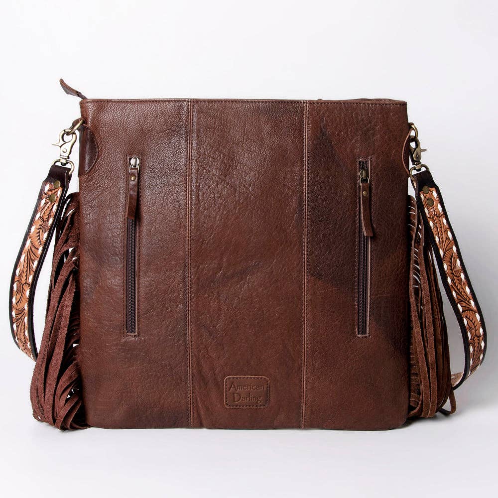 LC-ADBGA263 Messenger Genuine Western Leather Women Bag: ADBGA263B