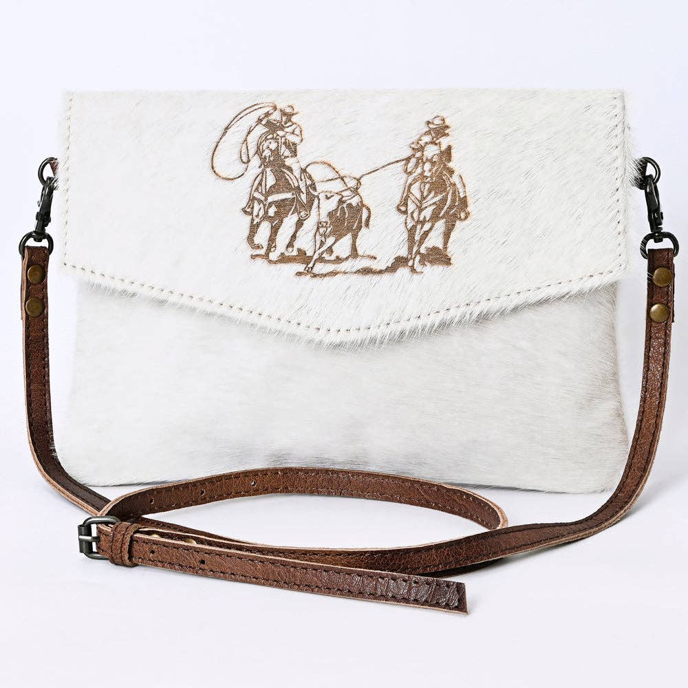ADBGS178 Envelope Hair-On Genuine Western Leather Women Bag Sally: ADBGS178G