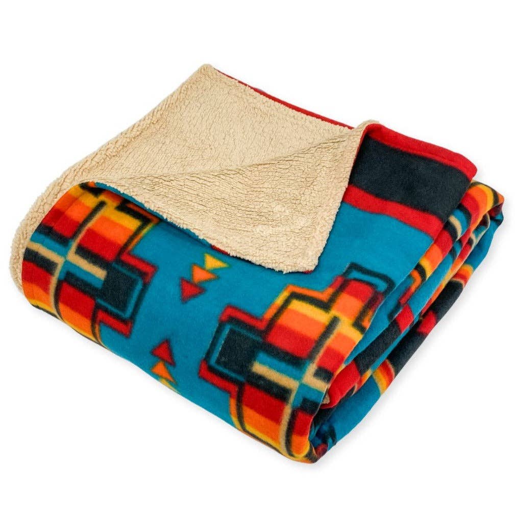 Sherpa-Lined Lodge Blankets, Design #26B