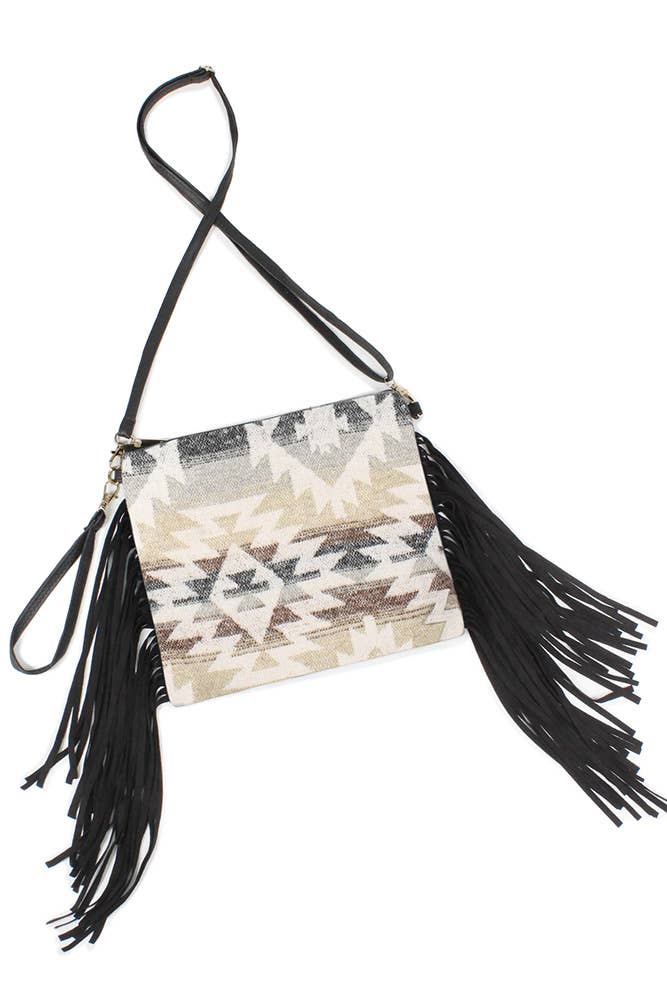 Western Crossbody Bag with Tassel