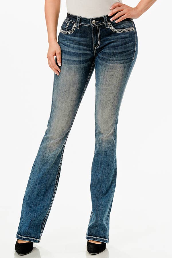 Steer Head Mid-Rise Boot Cut 34" | EB-S749: