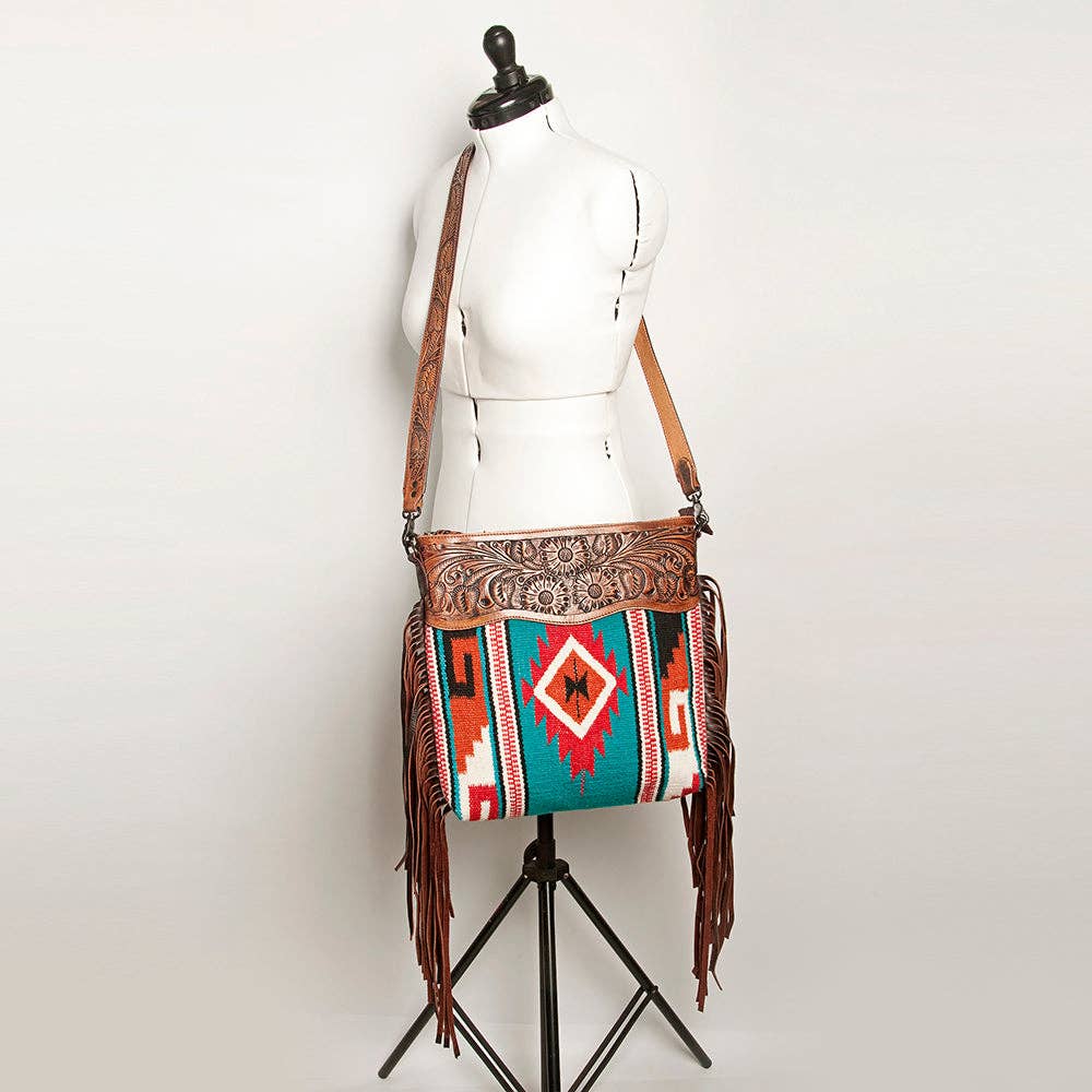 LC-ADBGZ576A Crossbody Genuine Western Leather Women Bag: ADBGZ576A