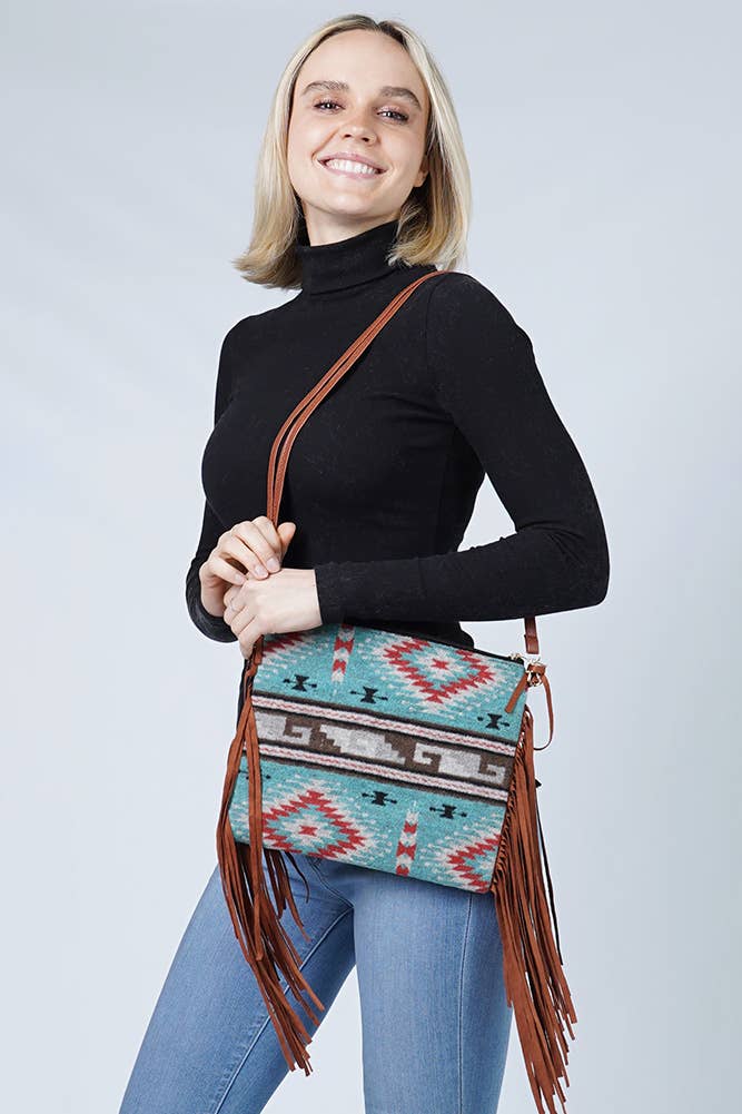 Western Crossbody Bag with Tassel