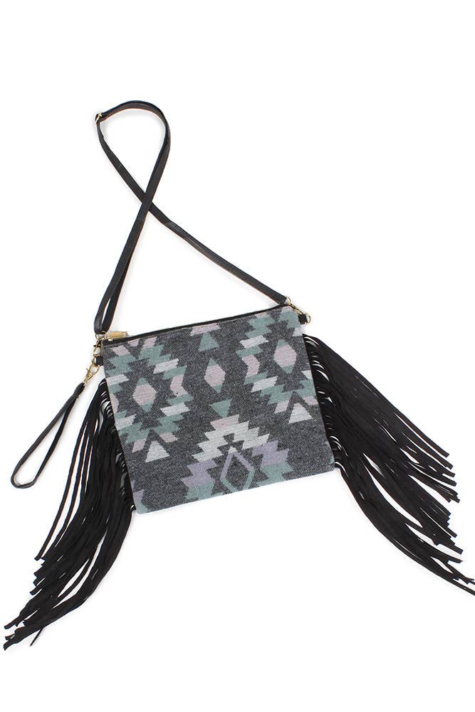 Western Crossbody Bag with Tassel