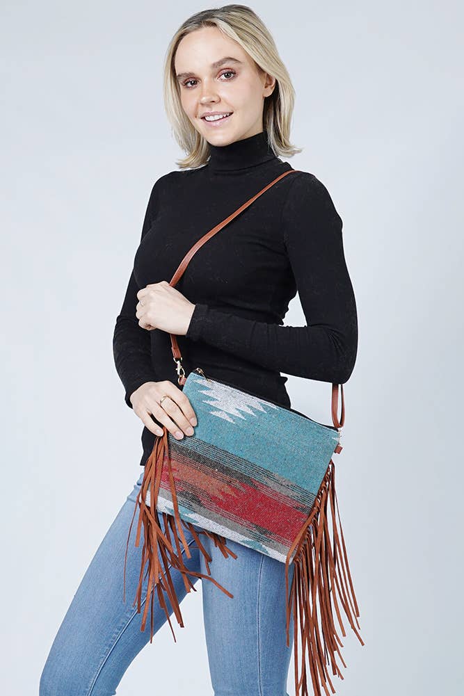 Western Crossbody Bag with Tassel