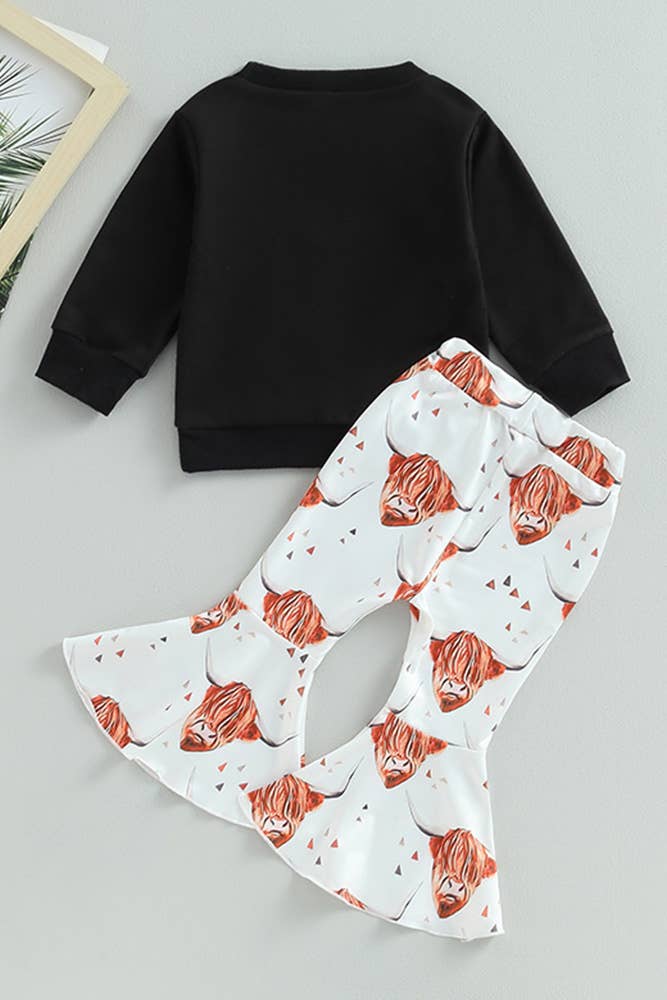 Bull Head Girls Flare Pants and Top 2pcs Set BDR012