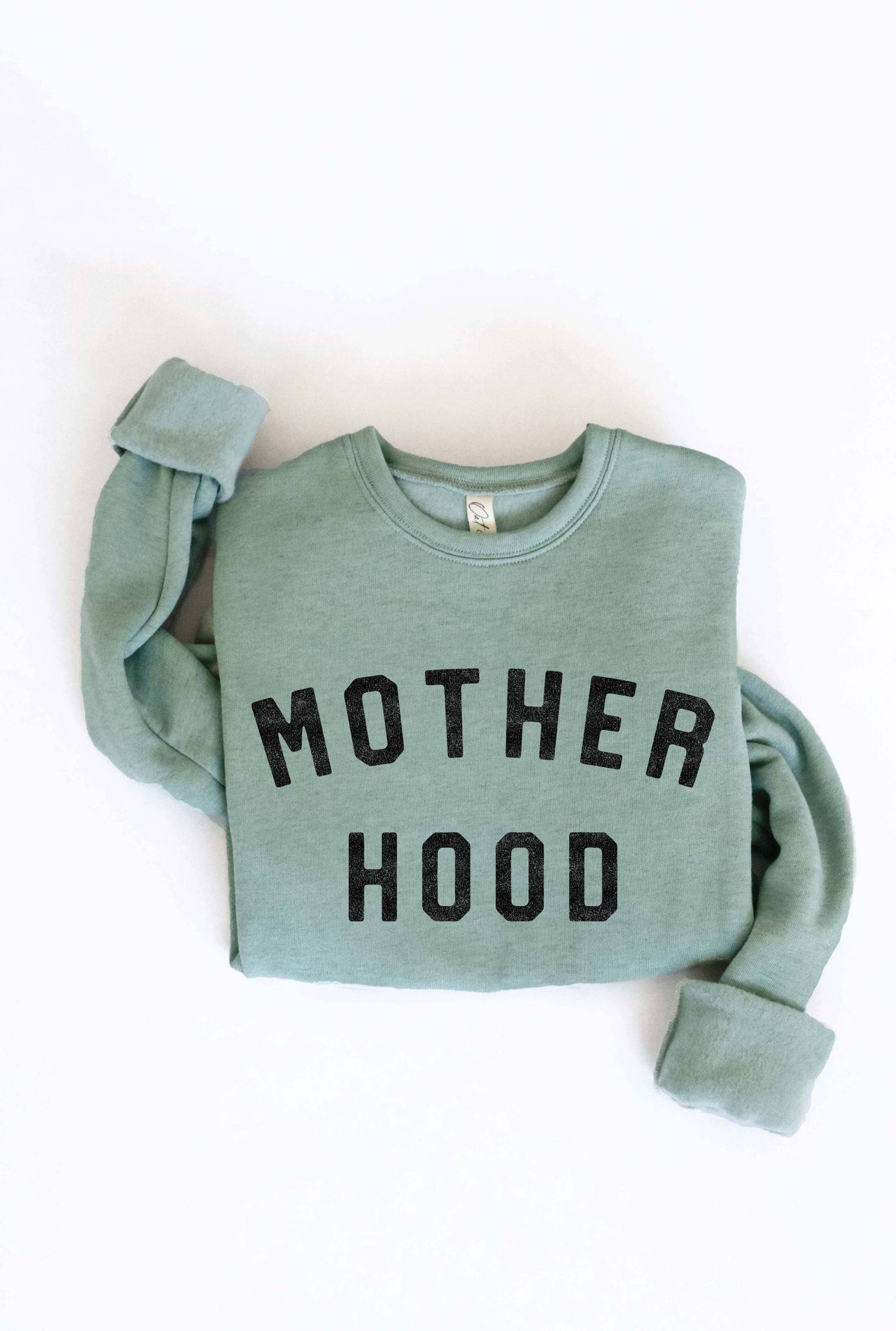 MOTHER HOOD Graphic Sweatshirt: DARK H. SAGE