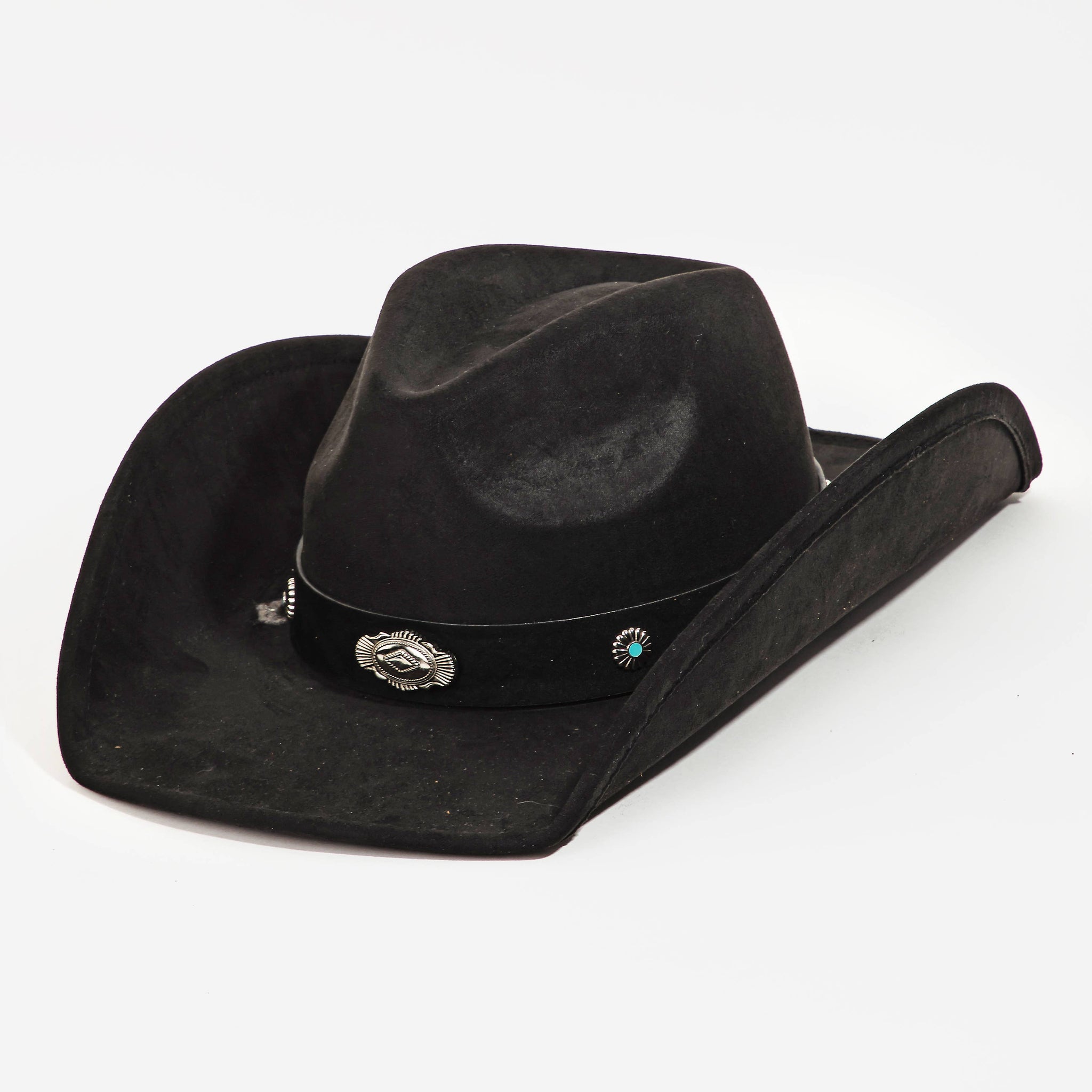 Western Disc Ribbon Bow Strap Cowboy Hat: