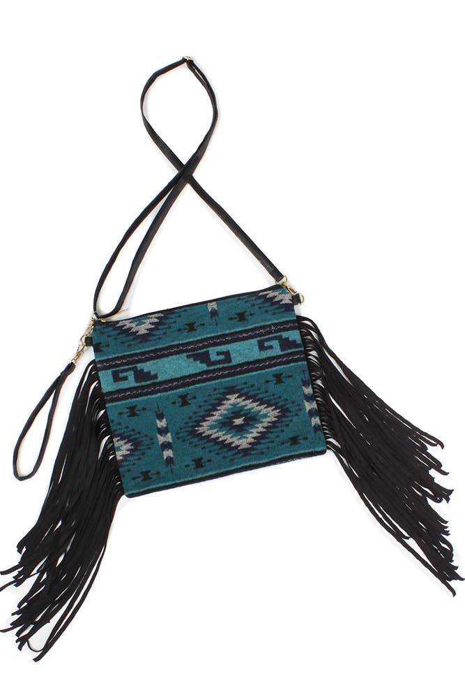 Western Crossbody Bag with Tassel