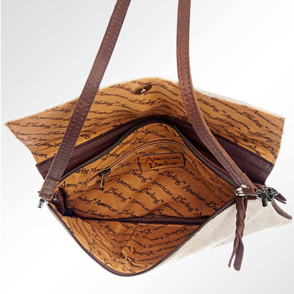 ADBGS178 Envelope Hair-On Genuine Western Leather Women Bag Sally: ADBGS178G
