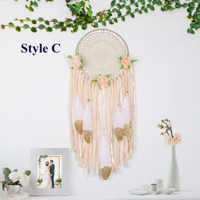 Flowers Dream Catcher Hoop: Style C