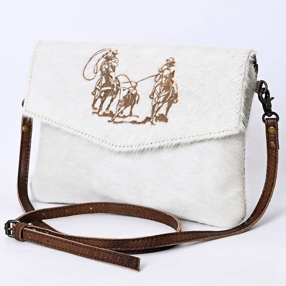 ADBGS178 Envelope Hair-On Genuine Western Leather Women Bag Sally: ADBGS178G