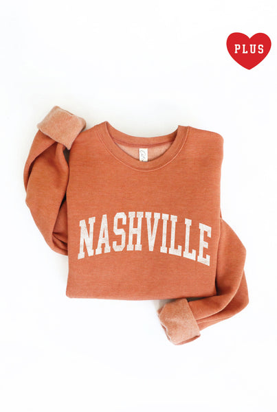 NASHVILLE Plus Graphic Sweatshirt: AUTUMN LEAF