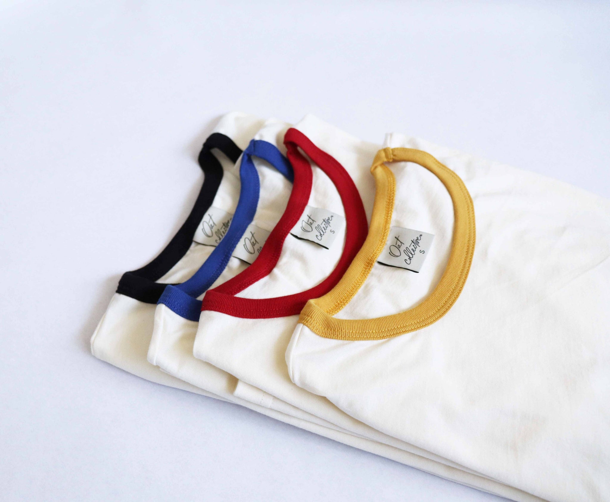 HAPPY CAMPER Ringer Graphic Top : NATURAL/ROYAL