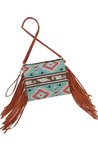 Western Crossbody Bag with Tassel