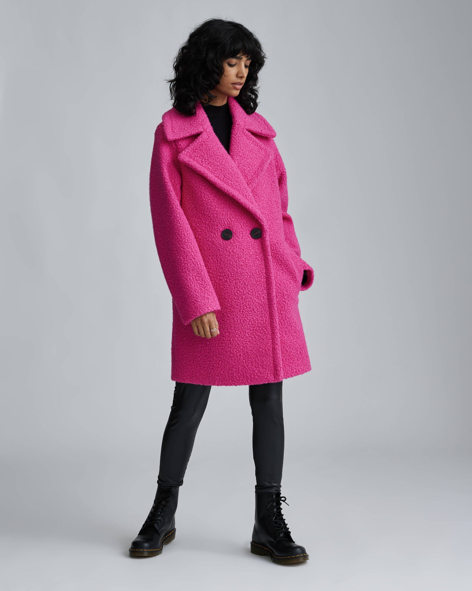 Y5052NVL - FLAT BOUCLE DB OVER COAT
: Fuchsia
