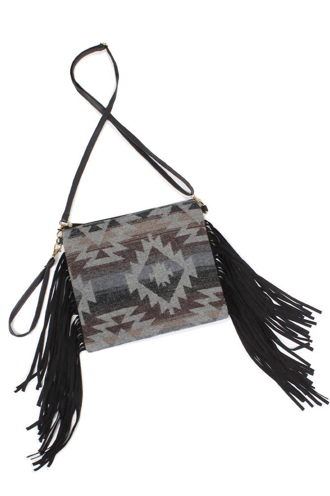 Western Crossbody Bag with Tassel