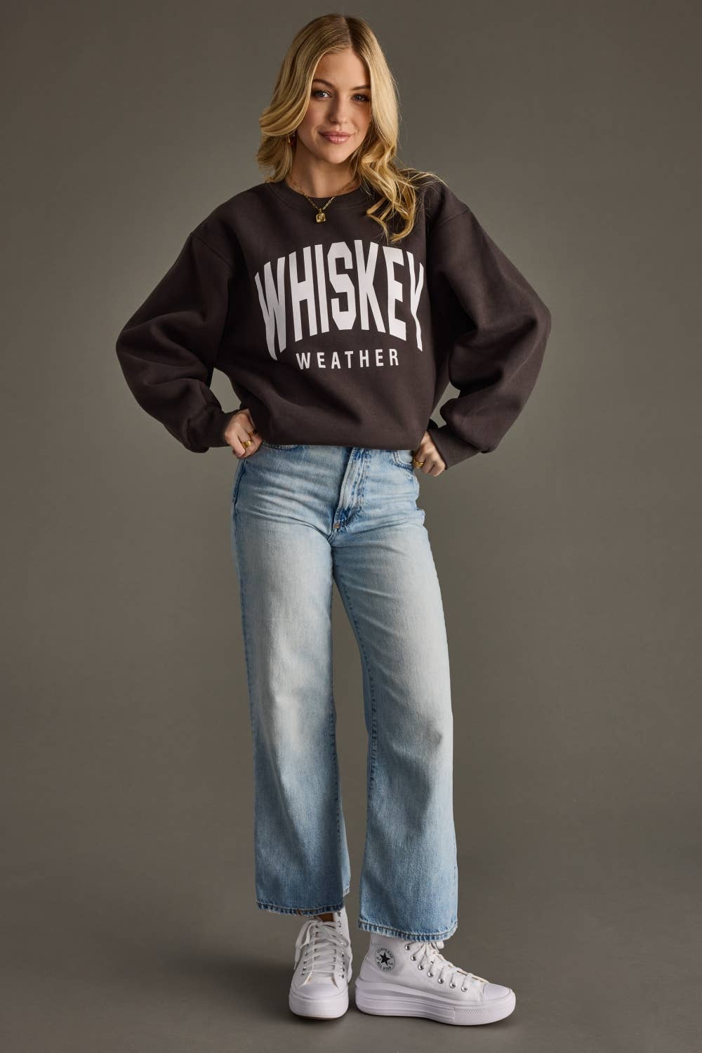 Charcoal Whiskey Weather Sweatshirt