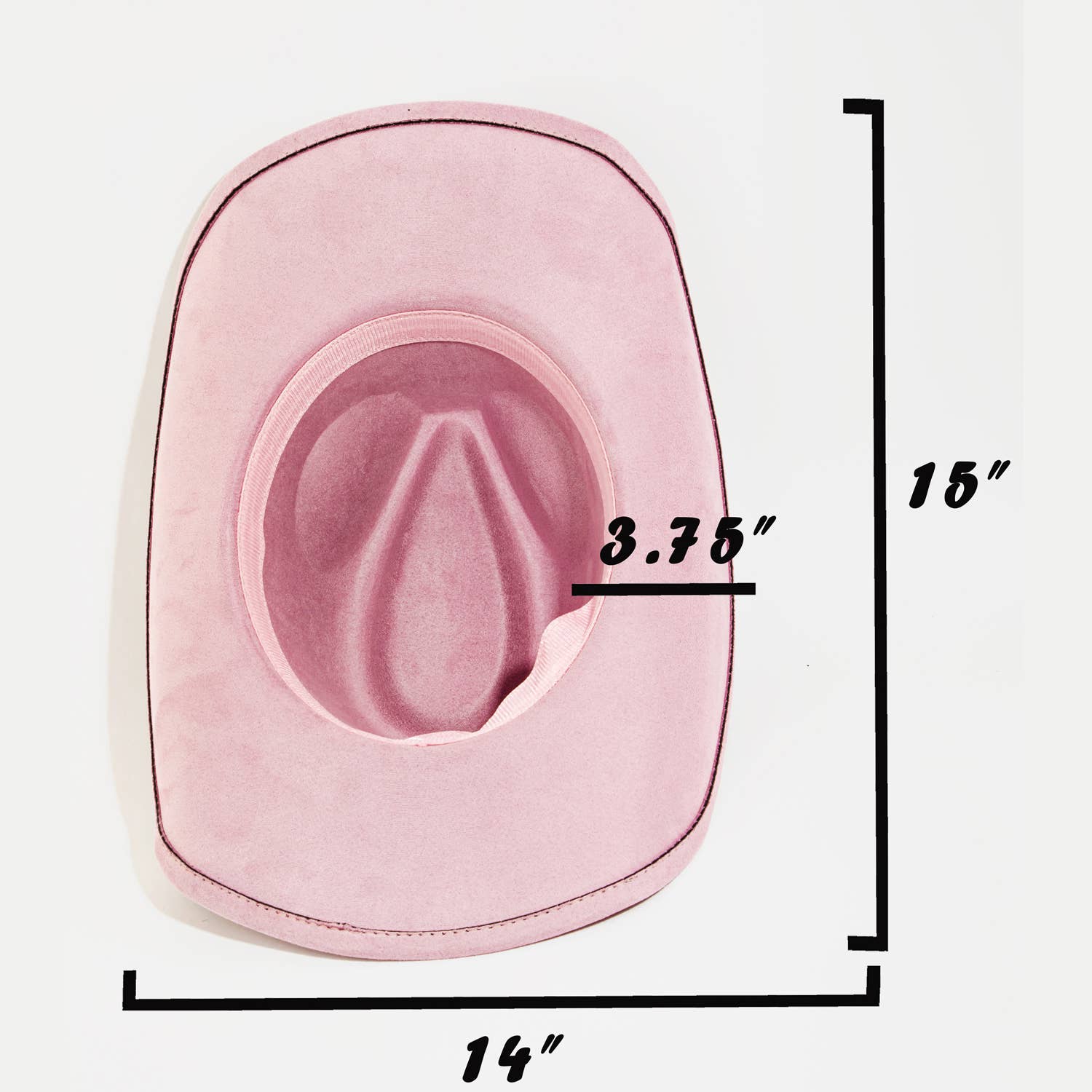 Western Disc Ribbon Strap Cowboy Hat: PK