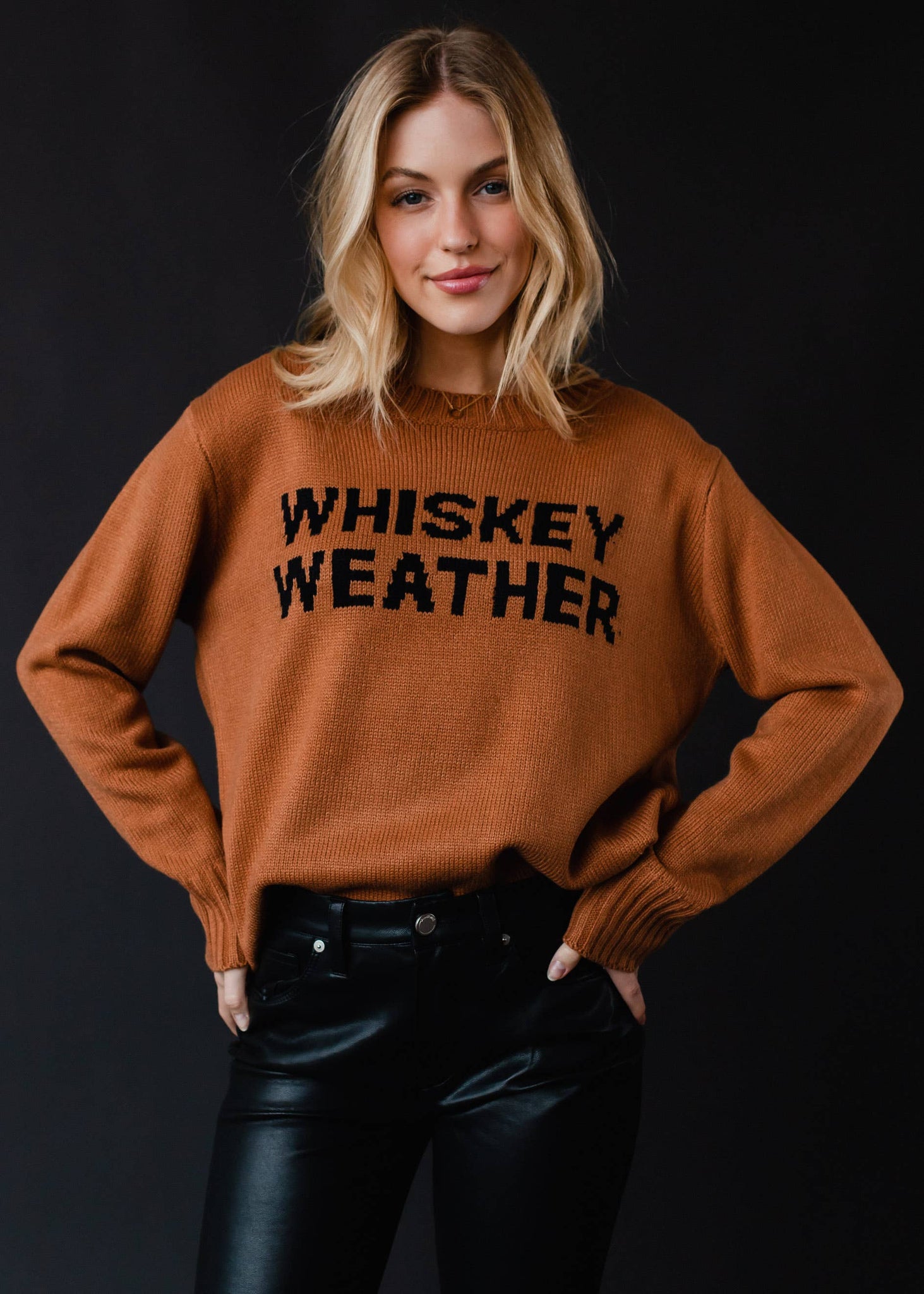 Brown Whiskey Weather Sweater