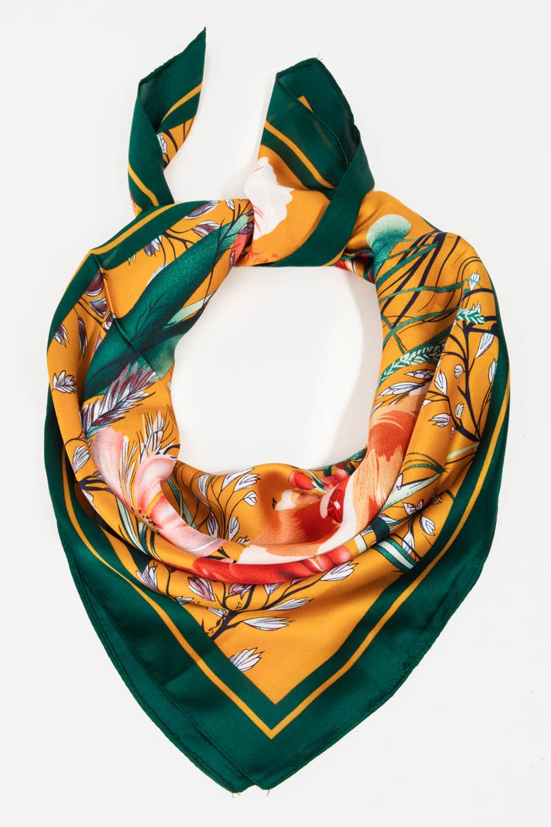 Floral Garden Print Bandana: MU