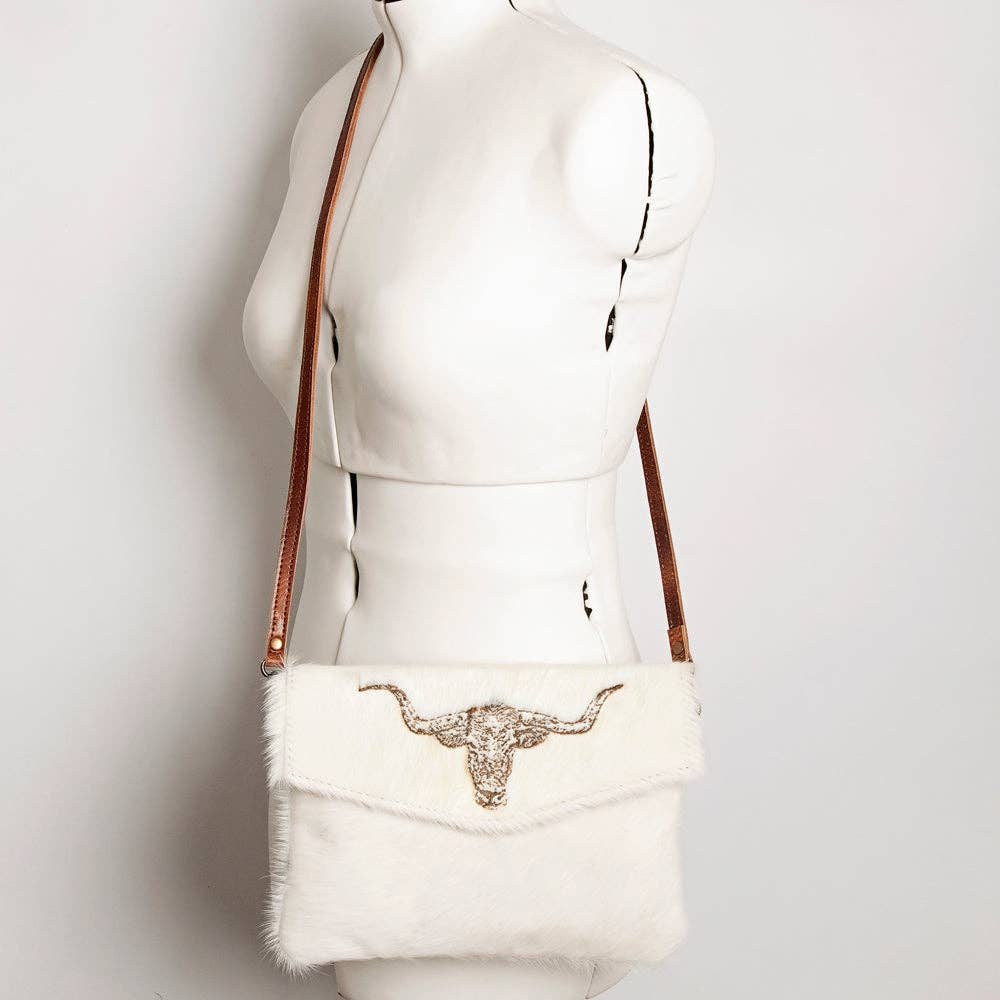 ADBGS178 Envelope Hair-On Genuine Western Leather Women Bag Sally: ADBGS178G