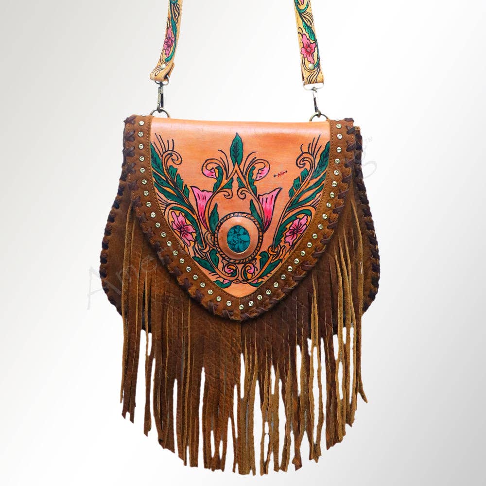LC-ADBGM239 Messenger Genuine Western Leather Women Bag: ADBGM239