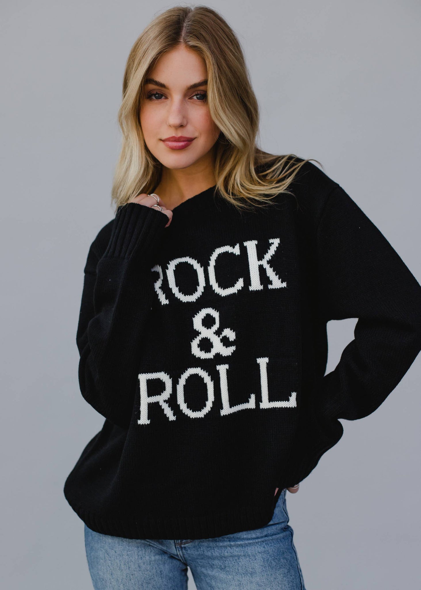 Black Rock & Roll Sweater