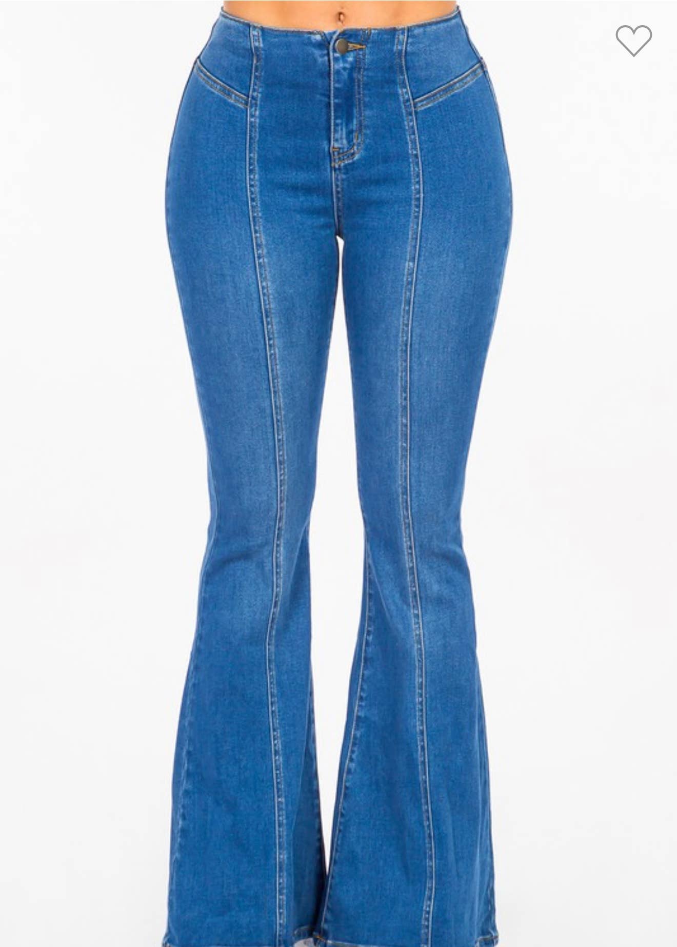 Blue Flare Jeans: