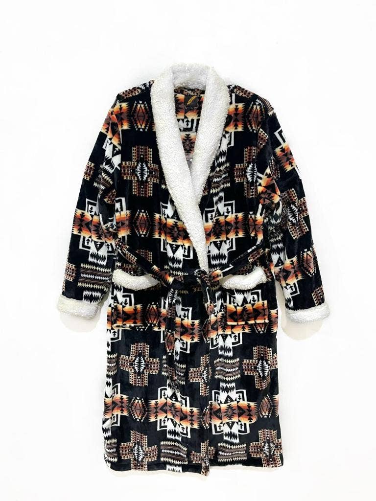 ROBBRN - Nativo Southwest Design Plush Robe