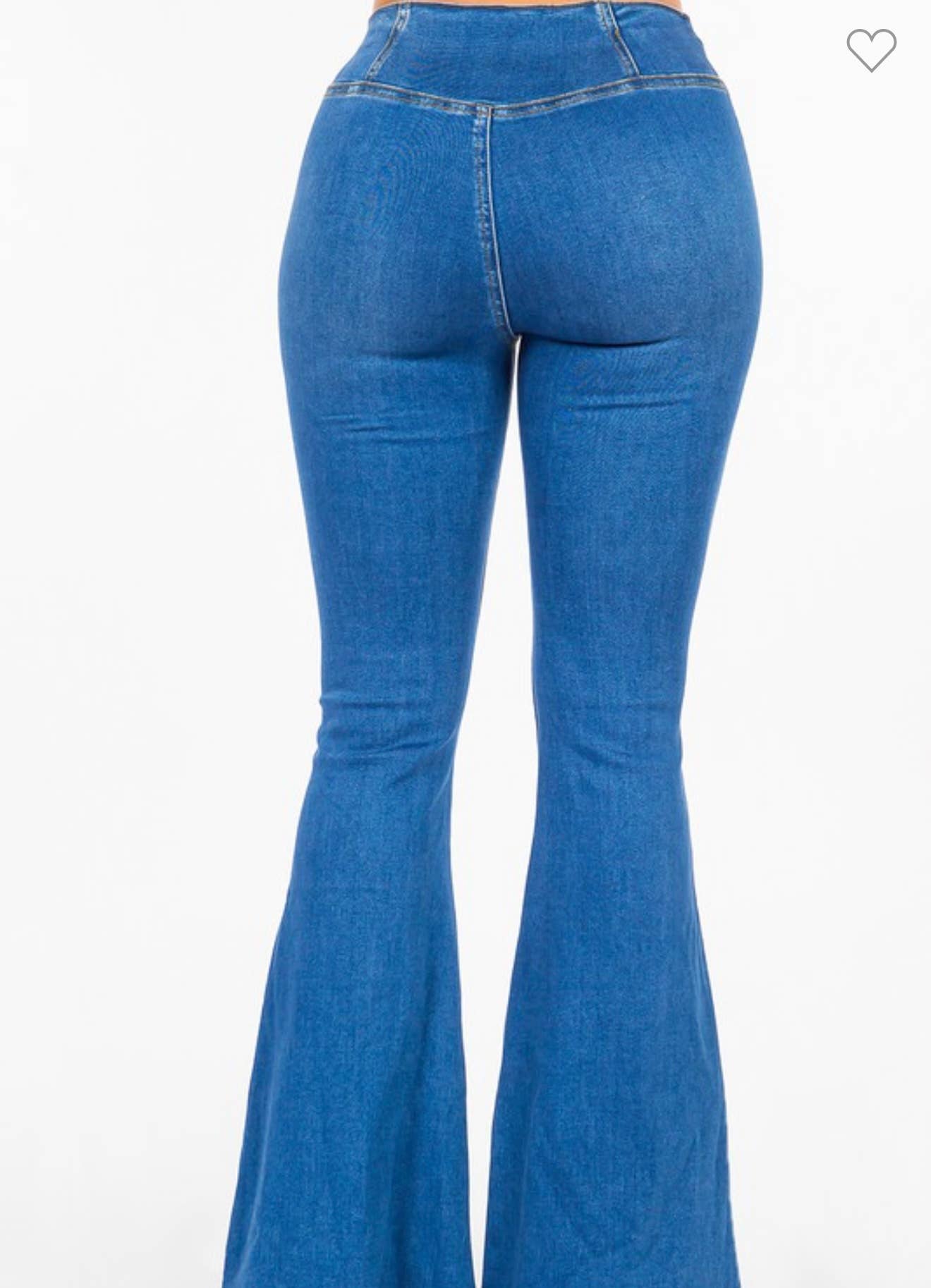 Blue Flare Jeans: